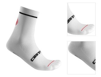 Castelli Entrata 13 Sock White L/XL Cyklo ponožky 3