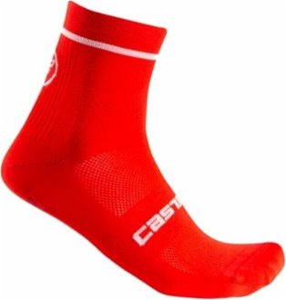 Castelli Entrata 9 Sock Red 2XL Cyklo ponožky
