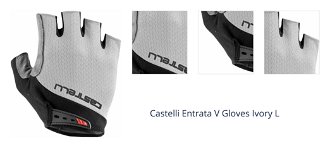 Castelli Entrata V Ivory L Cyklistické rukavice 1