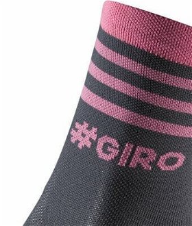 Castelli Giro 13 Stripe Sock Gray/Rosa 2XL Cyklo ponožky 6