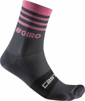 Castelli Giro 13 Stripe Sock Gray/Rosa S/M Cyklo ponožky 2