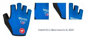 Castelli Giro Glove Azzurro XL Cyklistické rukavice 1