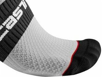 Castelli Lowboy 2 Sock White/Black S/M Cyklo ponožky 9