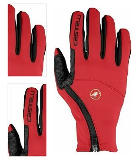 Castelli Mortirolo Glove Red M Cyklistické rukavice 4