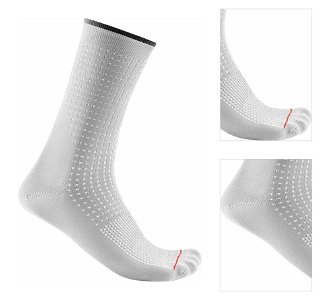 Castelli Premio 18 Sock White S/M Cyklo ponožky 3