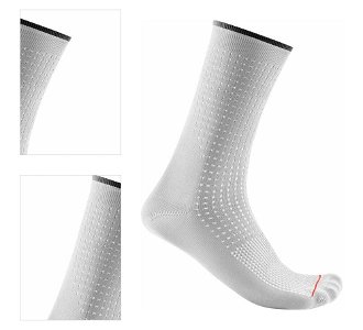 Castelli Premio 18 Sock White S/M Cyklo ponožky 4