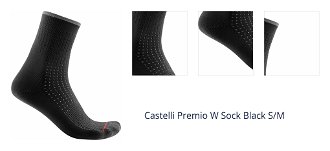 Castelli Premio W Sock Black S/M Cyklo ponožky 1