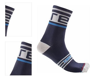 Castelli Prologo 15 Sock Belgian Blue 2XL Cyklo ponožky 4
