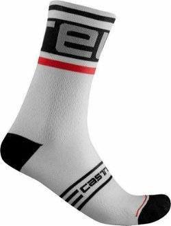 Castelli Prologo 15 Sock Black/White 2XL Cyklo ponožky 2