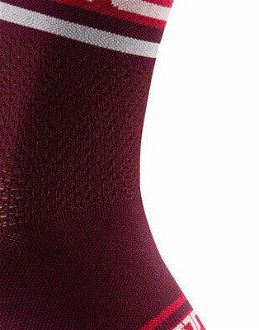 Castelli Prologo 15 Sock Bordeaux/White S/M Cyklo ponožky 5