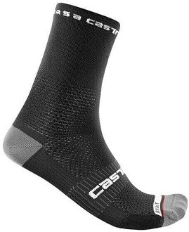 Castelli Rosso Corsa Pro 15 Sock Black 2XL Cyklo ponožky 2