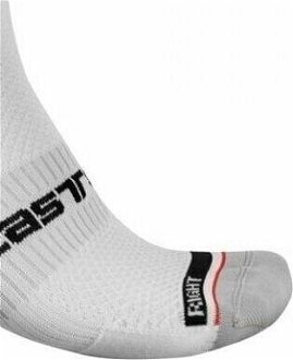 Castelli Rosso Corsa Pro 15 Sock White L/XL Cyklo ponožky 9