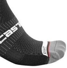 Castelli Rosso Corsa Pro 9 Sock Black 2XL Cyklo ponožky 9