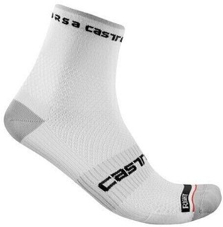 Castelli Rosso Corsa Pro 9 Sock White 2XL Cyklo ponožky 2