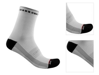 Castelli Rosso Corsa W 11 Sock White L/XL Cyklo ponožky 3