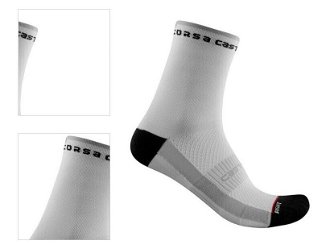 Castelli Rosso Corsa W 11 Sock White L/XL Cyklo ponožky 4