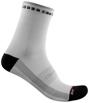 Castelli Rosso Corsa W 11 Sock White L/XL Cyklo ponožky 2