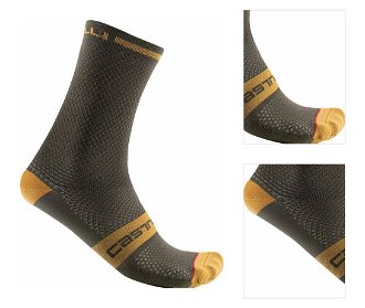 Castelli Superleggera T 12 Sock Deep Green 2XL Cyklo ponožky 3