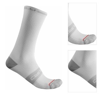 Castelli Superleggera T 18 Sock White L/XL Cyklo ponožky 3