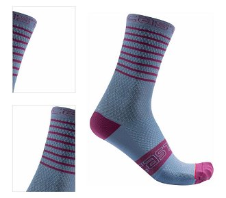 Castelli Superleggera W 12 Sock Violet Mist L/XL Cyklo ponožky 4