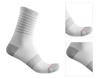 Castelli Superleggera W 12 Sock White L/XL Cyklo ponožky 3