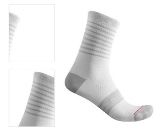 Castelli Superleggera W 12 Sock White L/XL Cyklo ponožky 4