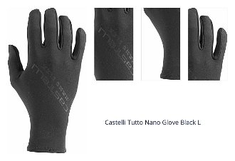 Castelli Tutto Nano Black L Cyklistické rukavice 1