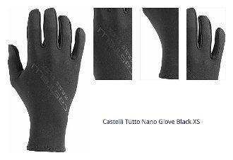Castelli Tutto Nano Black XS Cyklistické rukavice 1