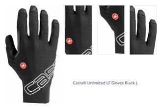 Castelli Unlimited LF Black L Cyklistické rukavice 1