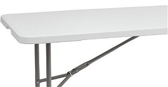 Cateringový skladací stôl Vivas 180x70 cm - sivá / biela 6