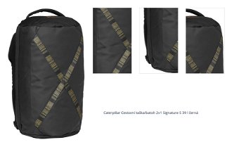 Caterpillar Cestovní taška/batoh 2v1 Signature S 39 l černá 1