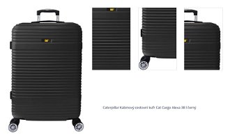 Caterpillar Kabinový cestovní kufr Cat Cargo Alexa S 38 l černý 1