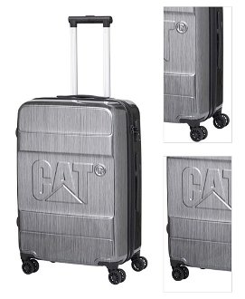 Caterpillar Kabinový cestovní kufr Cat Cargo S 34 l stříbrný 3