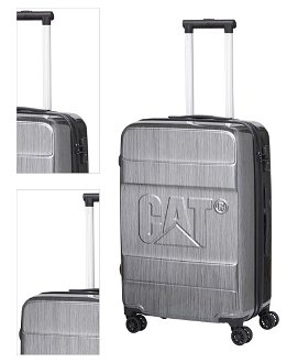Caterpillar Kabinový cestovní kufr Cat Cargo S 34 l stříbrný 4