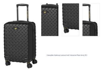 Caterpillar Kabinový cestovní kufr Industrial Plate S 35 l černý 1