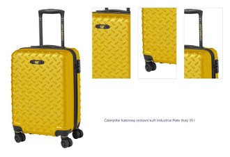 Caterpillar Kabinový cestovní kufr Industrial Plate S 35 l žlutý 1