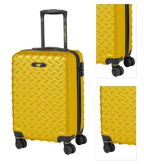 Caterpillar Kabinový cestovní kufr Industrial Plate S 35 l žlutý 3