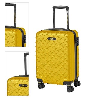 Caterpillar Kabinový cestovní kufr Industrial Plate S 35 l žlutý 4