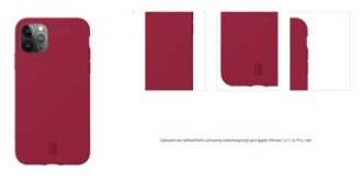 CellularLine SENSATION ochranný silikónový kryt pre Apple iPhone 12 / 12 Pro, red 1
