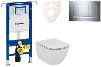 Cenově zvýhodněný závěsný WC set Geberit do lehkých stěn / předstěnová + WC Ideal Standard Tesi 111.355.00.5NE6