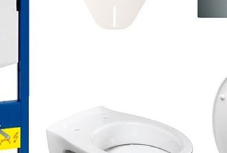 Cenově zvýhodněný závěsný WC set Geberit do lehkých stěn / předstěnová + WC S-Line S-line Pro 111.355.00.5ND2 5