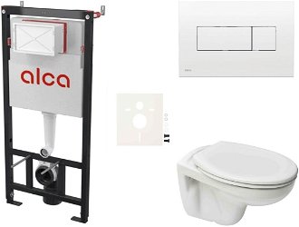 Cenovo zvýhodnený závesný WC set Alca do ľahkých stien / predstenová montáž + WC S-Line S-line Pre SIKOASP4