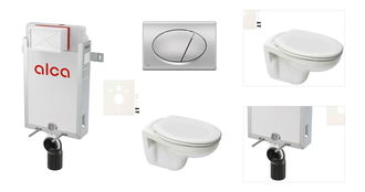 Cenovo zvýhodnený závesný WC set Alca na zamurovanie + WC S-Line S-line Pre SIKOAP3 3