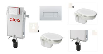 Cenovo zvýhodnený závesný WC set Alca na zamurovanie + WC S-Line S-line Pre SIKOAP9 3