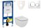 Cenovo zvýhodnený závesný WC set Geberit do ľahkých stien / predstenová montáž + WC Ideal Standard Tesi 111.355.00.5NE4