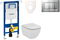 Cenovo zvýhodnený závesný WC set Geberit do ľahkých stien / predstenová montáž + WC Ideal Standard Tesi 111.355.00.5NE7