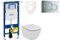 Cenovo zvýhodnený závesný WC set Geberit do ľahkých stien / predstenová montáž + WC Ideal Standard Tesi 111.355.00.5NF2