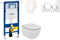 Cenovo zvýhodnený závesný WC set Geberit do ľahkých stien / predstenová montáž + WC Ideal Standard Tesi 111.355.00.5NF4