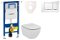 Cenovo zvýhodnený závesný WC set Geberit do ľahkých stien / predstenová montáž + WC Ideal Standard Tesi 111.355.00.5NF5