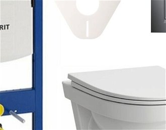 Cenovo zvýhodnený závesný WC set Geberit do ľahkých stien / predstenová montáž + WC Laufen Laufen Pro Nordic SIKOGES3H6 5